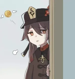 🌟 Hu Tao Genshin Impact Anime, Hu Tao, Genshin Impact, Jogo, Personagem telegram sticker