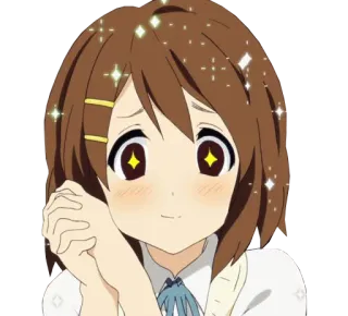 😍 Anime Mädchen, niedlich, funkelnd, Cartoon, fröhlich whatsapp sticker
