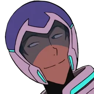 😏 Lance Voltron lance, voltron, helmet, smirk telegram sticker
