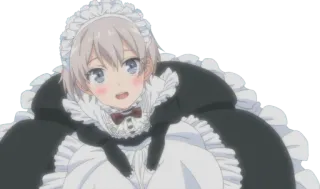🥰 Anime, Maid, Fofo, Kawaii, Desenho animado telegram sticker