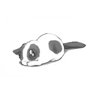 ☹ cat, animal, cute, drawing, pet, kitten telegram sticker