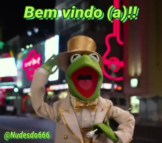 🤗 Kermit the Frog Bem vindo (a)!!
@Nudesdo666 welcome, kermit, muppets, greeting, character, puppet telegram sticker