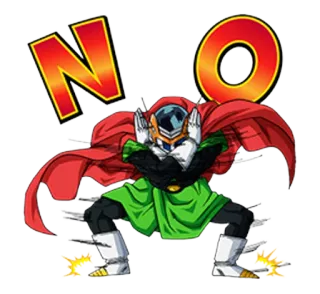🙅 Gohan Dragon Ball Z NO Dragon Ball, Anime, Gohan, No, Rifiuto, Dissenso, Cartone animato telegram sticker