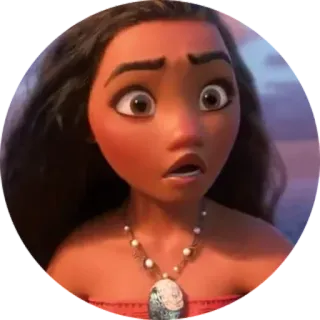 😳 Moana disney, prinzessin, ozean, cartoon, animiert whatsapp sticker