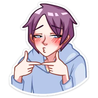 😊 อนิเมะ, มังงะ, ตัวละคร, การ์ตูน, ภาพประกอบ whatsapp sticker