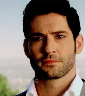 😧 Lucifer Morningstar Lucifer Lucifer, Lucifer Morningstar, Tom Ellis, TV Show, Devil, Netflix telegram sticker