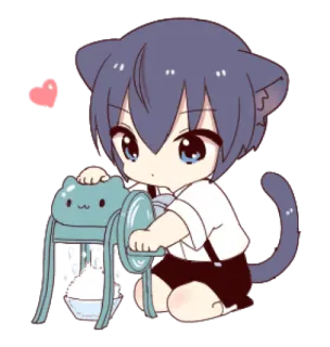 Boy of the Black Cat — @slyhterin telegram stickers