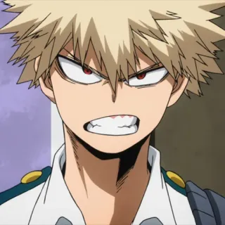 💥 Bakugo My Hero Academia Anime, Mangá, Personagem, My Hero Academia, Bakugo, Katsuki Bakugo telegram sticker