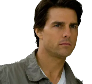 😕 Tom Cruise นักแสดง, คนดัง, ภาพยนตร์, ผู้ชาย, ภาพเหมือน telegram sticker