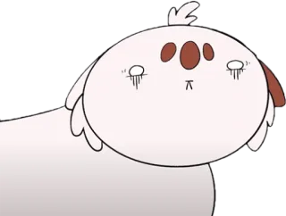 😨 cartoon, dog, sad, animal telegram sticker