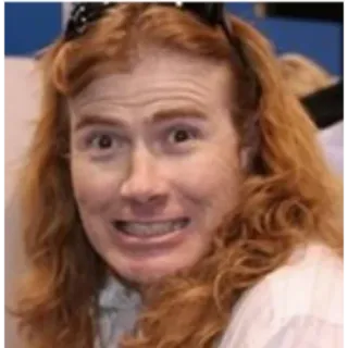 😬 Dave Mustaine musicien, guitariste, heavy metal, rock whatsapp sticker