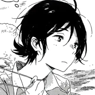 🌼 Anime, Manga, Mädchen, Schwarze Haare, Süß, Japanische Kunst telegram sticker
