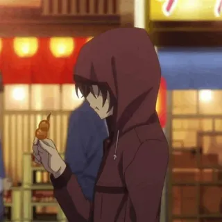 🥀 Anime, Sweat à capuche, Festival, Nourriture, Nuit telegram sticker