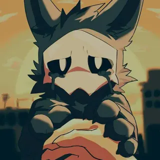 😭 crying, sad, furry, tears, anthro telegram sticker