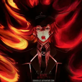 😡 Ayato Anime, Vampire, Diabolik Lovers, Sang, Feu telegram sticker