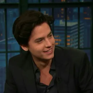 🕐 Cole Sprouse ator, celebridade, retrato, homem, sorriso telegram sticker
