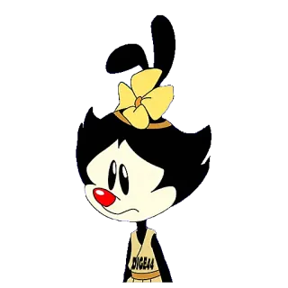 😞 Dot Warner Animaniacs DIGE44 dibujos animados, animación, Dot Warner, Animaniacs, gracioso, personaje telegram sticker