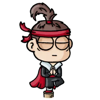😑 การ์ตูน, ศิลปะการต่อสู้, สมาธิ, เอเชีย, นินจา, สงบ telegram sticker