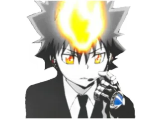 🤙 Anime, Personaggio, Fuoco, Manga, Cartone animato telegram sticker
