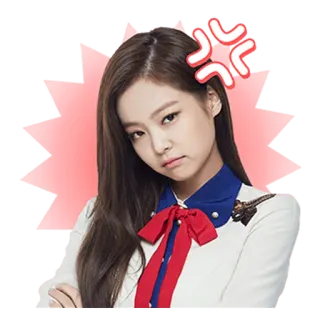 😡 k-pop, โกรธ, โกรธ, อารมณ์เสีย, อีโมติคอน telegram sticker