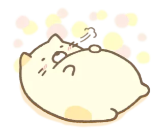😋 แมว, น่ารัก, ง่วง, ขี้เกียจ, ผ่อนคลาย, คาวาอิ, สัตว์ telegram sticker