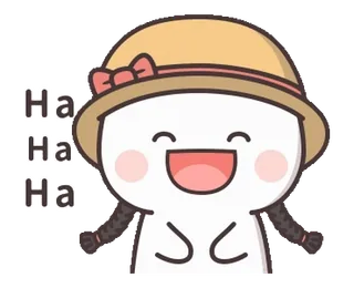 😄 Ha
Ha
Ha Desenho animado, Rindo, Feliz, Fofo, Animação telegram sticker