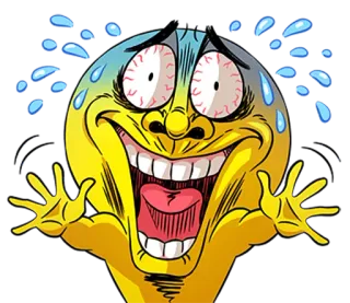 😰 Biểu tượng cảm xúc, Biểu cảm, Cảm xúc, Cười, Hạnh phúc, Điên telegram sticker