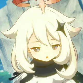 😞 Paimon Genshin Impact anime, character, video game, paimon, cute telegram sticker