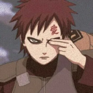 🌟 Gaara Naruto 愛 anime, naruto, gaara, cartoon, sticker, japanese telegram sticker