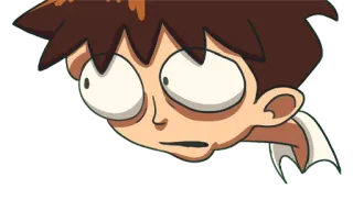 😱 Anime, Dibujos animados, Personaje, Divertido, Expresión, Cara telegram sticker