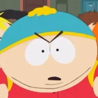 😡 Eric Cartman South Park Cartone animato, Serie TV, Commedia, Animazione per adulti, Eric Cartman, South Park telegram sticker