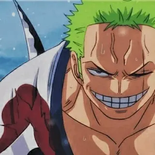 🌽 Zoro One Piece Zoro, One Piece, anime, swordsman, pirate, manga telegram sticker