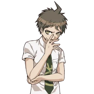🥱 Hajime Hinata Danganronpa Anime, Danganronpa, Hajime Hinata, Personagem whatsapp sticker