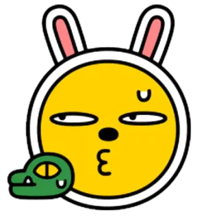 👀 Kartun, Binatang, Kelinci, Buaya, Emoji, Stiker telegram sticker