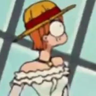 😨 Nami One Piece Аниме, Нами, Ван Пис, Соломенная шляпа whatsapp sticker