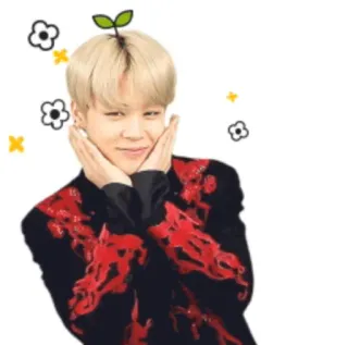 ☺️ Jimin kpop, jimin, cute, idol, flower, korean telegram sticker
