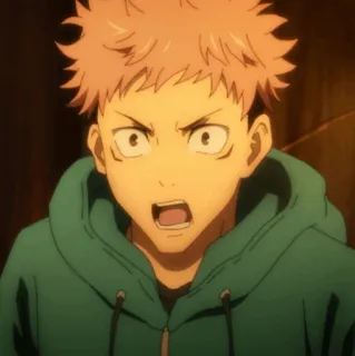 💥 Yuji Itadori Jujutsu Kaisen Anime, Yuji, Itadori, Jujutsu, Shonen telegram sticker