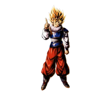 👆 Goku dragonball, anime, goku, waffe, schwert, kämpfer, cartoon telegram sticker
