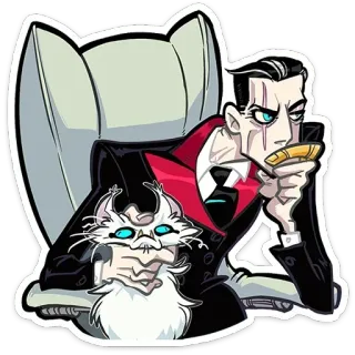 Суперзлодей @stickersvvk telegram stickers