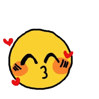 🥰 emoji, amor, beijo, kawaii, fofo telegram sticker