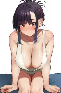🤤 Anime, Mädchen, Frau, Cartoon, Illustration, Digitale Kunst telegram sticker