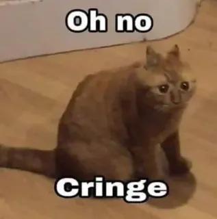 😞 Oh no
Cringe chat, mème, malaise, triste, oh non telegram sticker