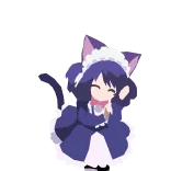 💃 Anime, Maid, Süß, Katzenmädchen whatsapp sticker