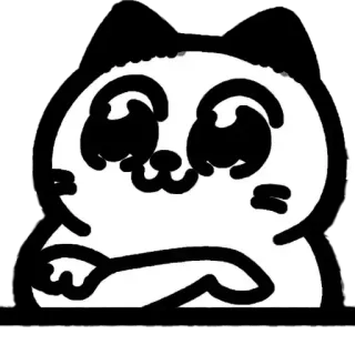 🤬 chat, mignon, dessin animé, animal, animal de compagnie, autocollant telegram sticker