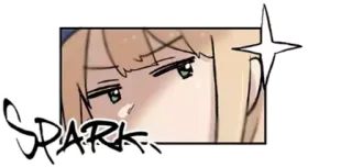 😏 SPARK chispa, anime, manga, expresión, lindo telegram sticker