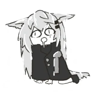 💦 sticker, anime, chibi, animal, cute telegram sticker