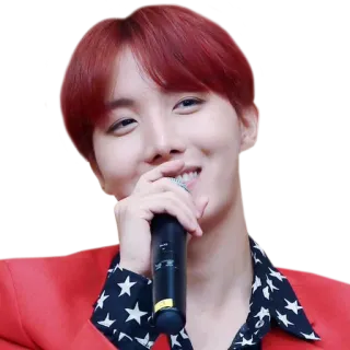 ☺️ j-hope, bts, kpop, cantante, microfono, idol whatsapp sticker