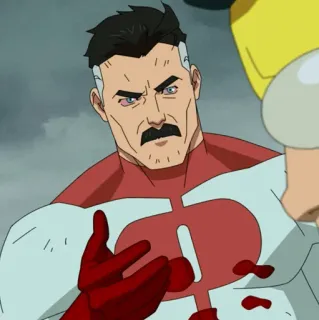 🌐 Omni-Man Invincible Cartoon, Superheld, Blut, Viltrumite, Invincible telegram sticker