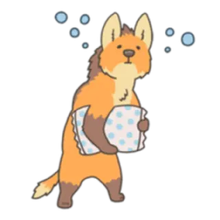 💤 chien, dessin animé, animal, mignon, animal de compagnie, adorable telegram sticker