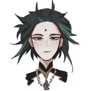 🌟 Xiao Genshin Impact Anime, Video game, Xiao, Genshin Impact, Fanart, Personagem telegram sticker